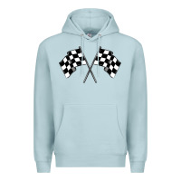 Blue Mist race flag Premium Hoodie - MaliasSmallBusiness