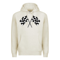 Oatmeal Heather race flag Premium Hoodie - MaliasSmallBusiness