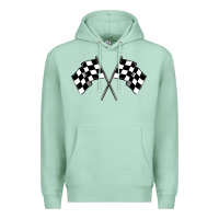 Seafoam race flag Premium Hoodie - MaliasSmallBusiness