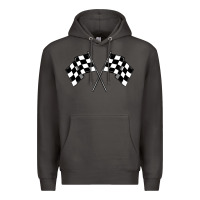 Smoke race flag Premium Hoodie - MaliasSmallBusiness