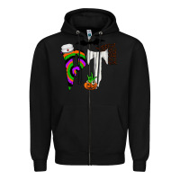 Black pt Zipper Hoodie - CowhideDigitalArt