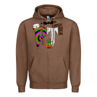 Chestnut pt Zipper Hoodie - CowhideDigitalArt