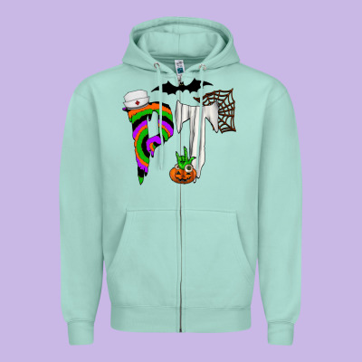 Pt Zipper Hoodie Designed By Cowhidedigitalart