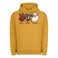 Pigment Peanut Butter Peace love Christmas Urban Hoodie - NancyCooperArtShop