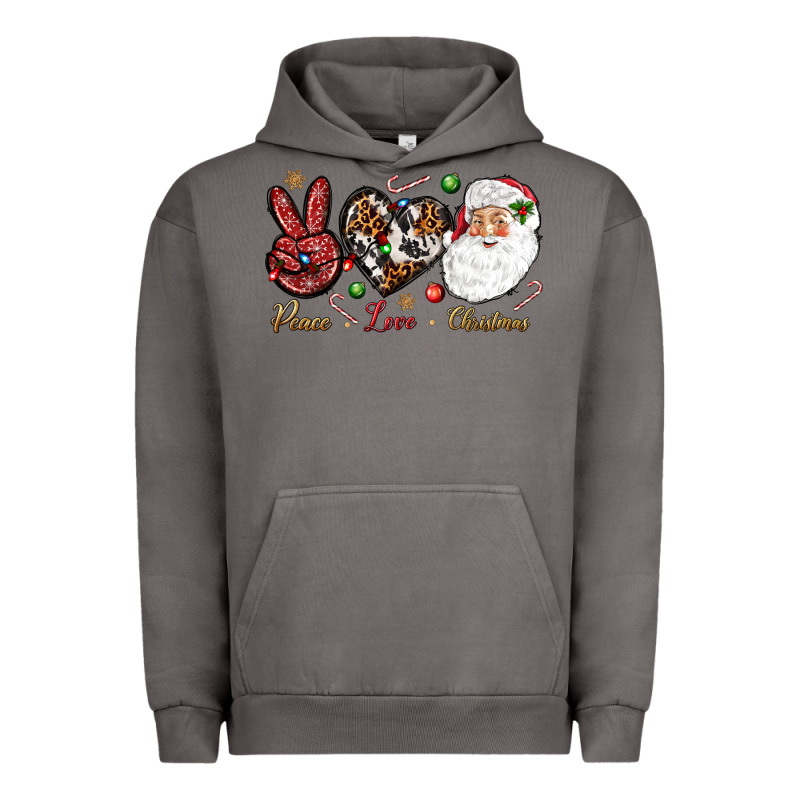 Peace Love Christmas Urban Hoodie by NancyCooperArtShop | Teevron