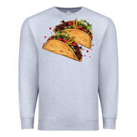 Heather Grey mexican taco's Premium Sweatshirt - AdoDesignShop