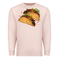 Pale Pink mexican taco's Premium Sweatshirt - AdoDesignShop
