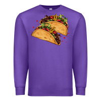 Purple mexican taco's Premium Sweatshirt - AdoDesignShop