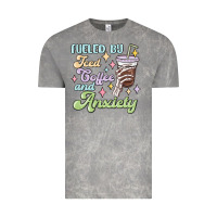 Fueled By Iced Coffee And Anxiety Vintage Tee | Teevron