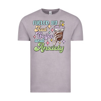 Vintage Zinc fueled by iced coffee and anxiety Vintage Tee - MaliasSmallBusiness