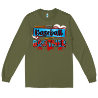 Army Green baseball brother Long Sleeve Tee - Zillion Design Studio