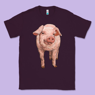 Pig Classic Tee Designed By Ranaportraitstore
