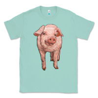 Seafoam pig Classic Tee - RanaPortraitStore