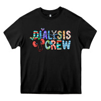 Black dialysis crew Heavy Core Tee - CowhideDigitalArt