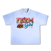Grape Ice farm girl Urban Heavy Tee - texasbilliewilder