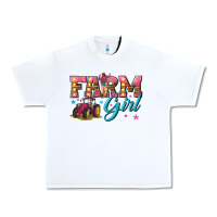 White farm girl Urban Heavy Tee - texasbilliewilder