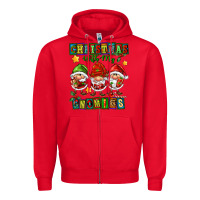 Red christmas with my gnomies Zipper Hoodie - FaDigitalArtStudio