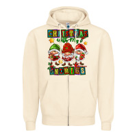 Sandshell christmas with my gnomies Zipper Hoodie - FaDigitalArtStudio