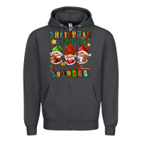 Smoke christmas with my gnomies Zipper Hoodie - FaDigitalArtStudio