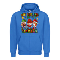 True Royal christmas with my gnomies Zipper Hoodie - FaDigitalArtStudio
