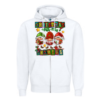 White christmas with my gnomies Zipper Hoodie - FaDigitalArtStudio