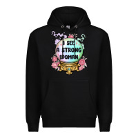Black i see a strong woman Premium Hoodie - MaliasSmallBusiness