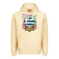 Pina Colada i see a strong woman Premium Hoodie - MaliasSmallBusiness