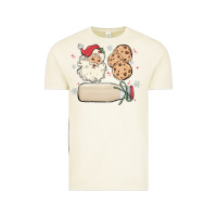Vintage Arctic custom milk and cookies with santa Vintage Tee - MaliasSmallBusiness
