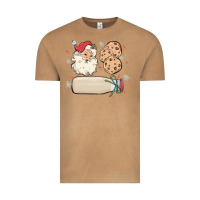 Vintage Camel custom milk and cookies with santa Vintage Tee - MaliasSmallBusiness