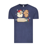 Custom Milk And Cookies With Santa Vintage Tee | Teevron