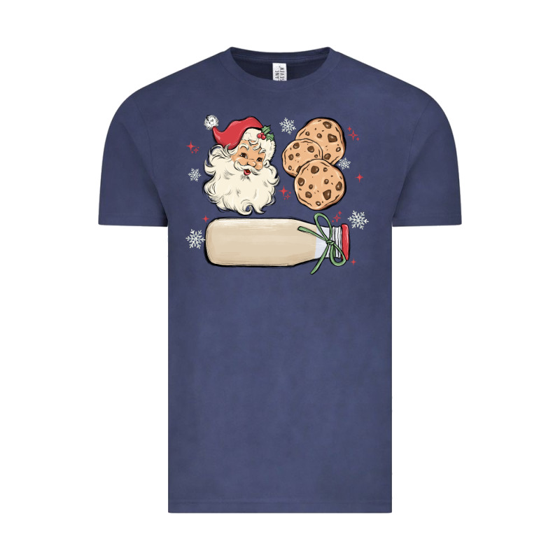 Custom Milk And Cookies With Santa Vintage Tee by MaliasSmallBusiness | Teevron