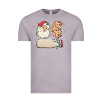 Vintage Zinc custom milk and cookies with santa Vintage Tee - MaliasSmallBusiness