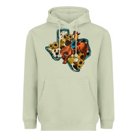 Matcha rodeo sunflower texas map Heavyweight Hoodie - JahusDesignShop