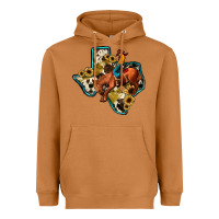 Meerkat rodeo sunflower texas map Heavyweight Hoodie - JahusDesignShop