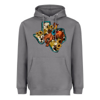 Storm rodeo sunflower texas map Heavyweight Hoodie - JahusDesignShop