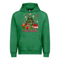 Emerald merry christmas tree with gift box Urban Hoodie - MaliasSmallBusiness