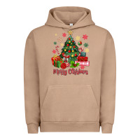 Pigment Burro merry christmas tree with gift box Urban Hoodie - MaliasSmallBusiness