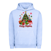 Pigment Grape Ice merry christmas tree with gift box Urban Hoodie - MaliasSmallBusiness