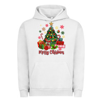 Pigment Lunar Rock merry christmas tree with gift box Urban Hoodie - MaliasSmallBusiness