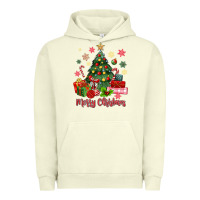 Pigment Pistachio merry christmas tree with gift box Urban Hoodie - MaliasSmallBusiness