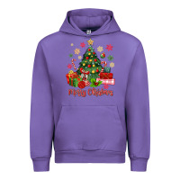 Tulip merry christmas tree with gift box Urban Hoodie - MaliasSmallBusiness