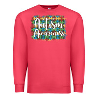 Cardinal autism awareness puzzle background Premium Sweatshirt - Artiststas