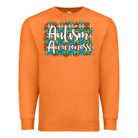 Carrot autism awareness puzzle background Premium Sweatshirt - Artiststas