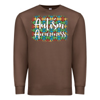 Chestnut autism awareness puzzle background Premium Sweatshirt - Artiststas