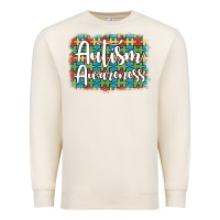 Sandshell autism awareness puzzle background Premium Sweatshirt - Artiststas