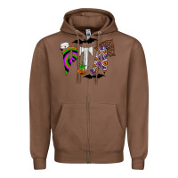 Chestnut pta Zipper Hoodie - CowhideDigitalArt