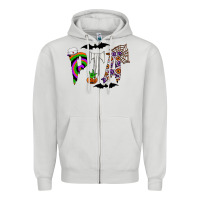 Dove Grey pta Zipper Hoodie - CowhideDigitalArt