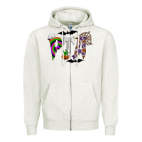 Oatmeal Heather pta Zipper Hoodie - CowhideDigitalArt