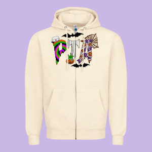 Pta Zipper Hoodie Designed By Cowhidedigitalart
