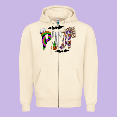 Pta Zipper Hoodie Designed By Cowhidedigitalart